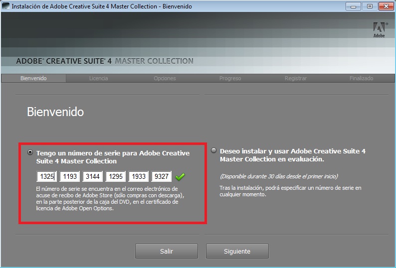 cs5 master collection serial key